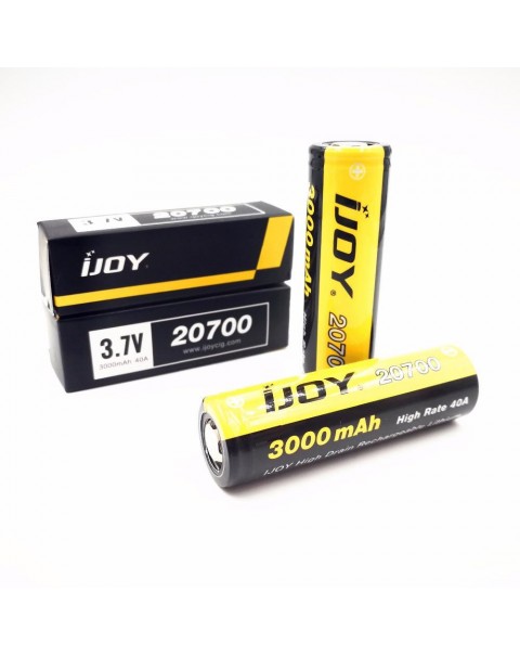 IJOY 20700 3.7V 3000mAh Rechargeable Batteries 2pcs