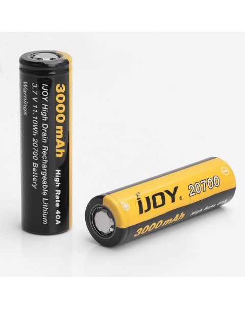 IJOY 20700 3.7V 3000mAh Rechargeable Batteries 2pcs