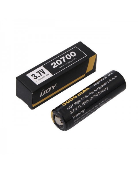 IJOY 20700 3.7V 3000mAh Rechargeable Batteries 2pcs