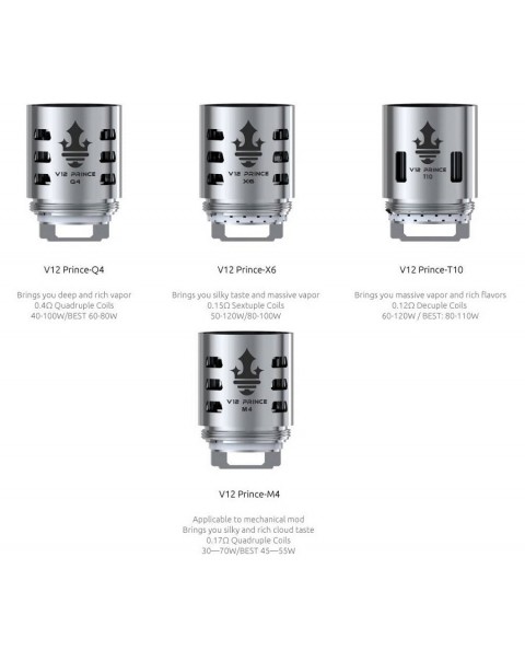 SMOK TFV12 Prince Replacement Coil Head 3pcs