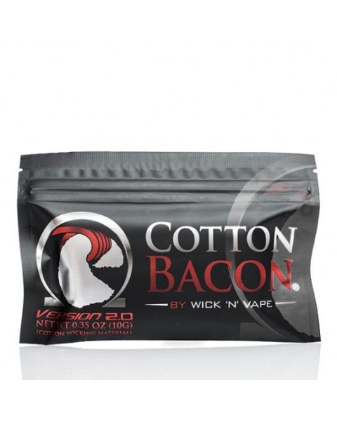 Wick 'N' Vape Cotton Bacon V2.0 for E-Cigarettes (10pc)