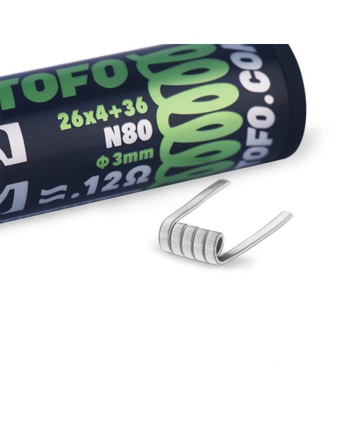 Wotofo Dual Core Fused Clapton Prebuild Wire 10pcs